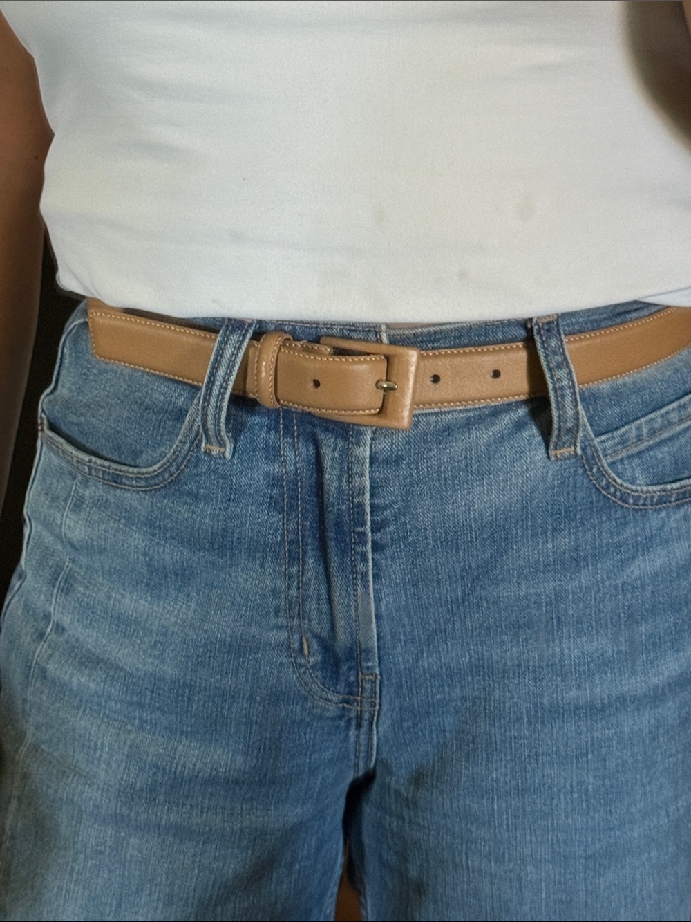 Polo Ralph Lauren italian Leather Beige Belt. S
